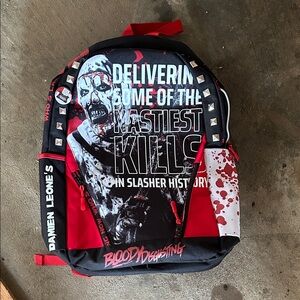 Terrifier Black and Red Backpack